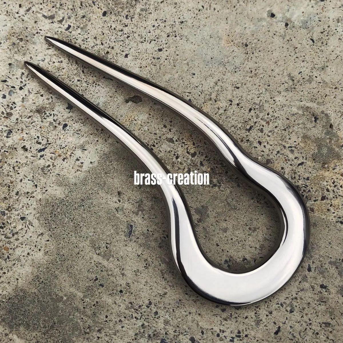 titanium hair sticks お玉杓子” 純チタン製 簪 かんざし シンプル ヘアスティック