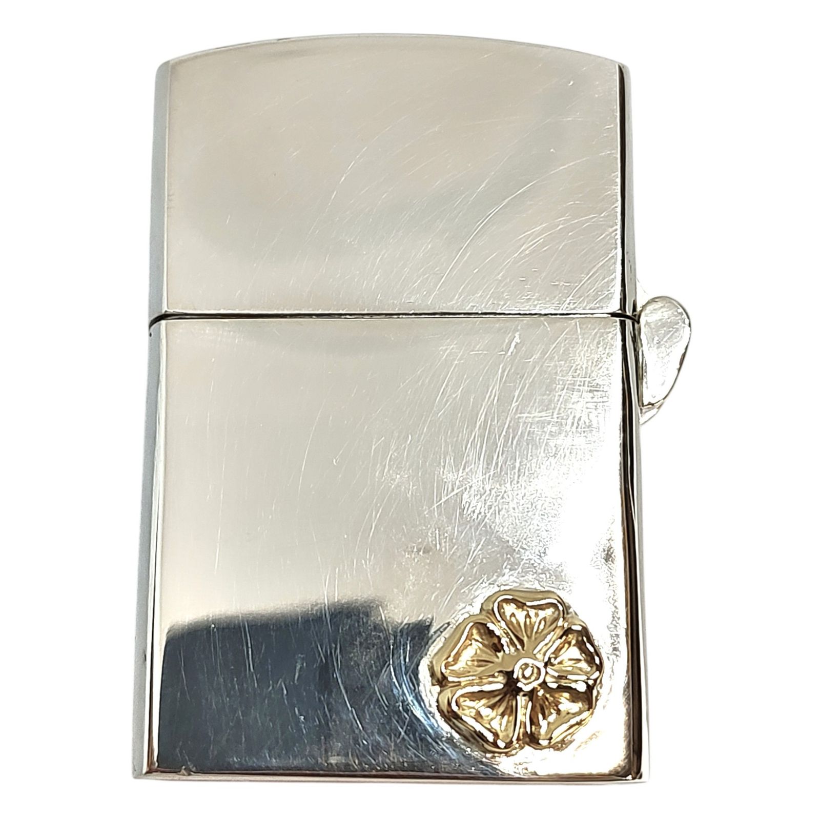 Kenshiro ケンシロウ プレーン オイル ライター silver925 ZIPPO K18 ローズメタル付き F シルバー ゴールド