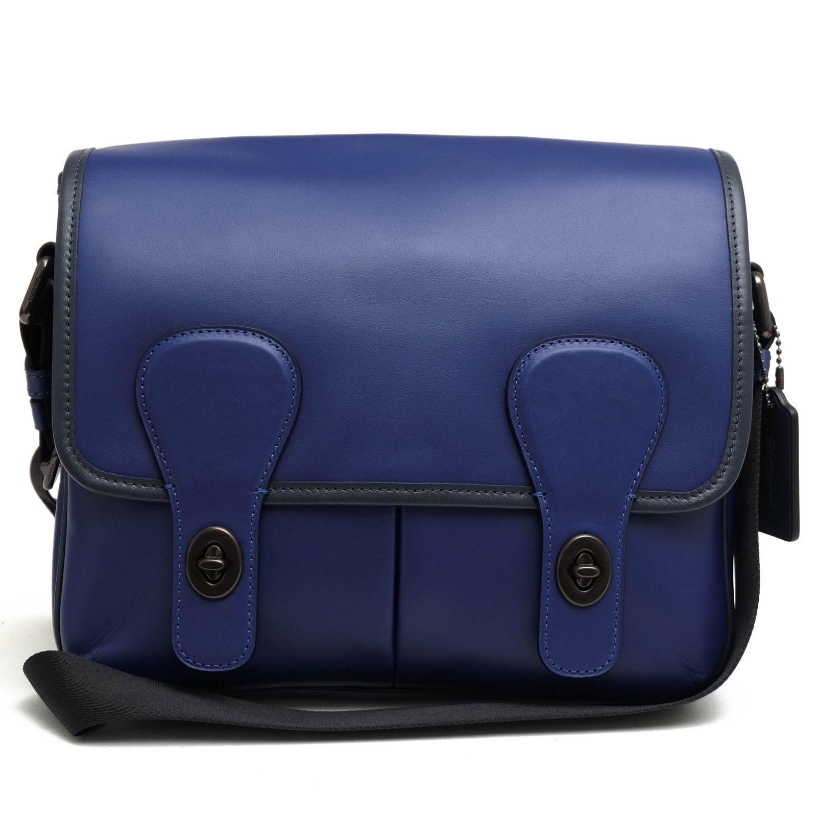 コーチ／COACH バッグ ショルダーバッグ 鞄 メンズ 男性 男性用 レザー 革 本革 ブルー 青  C2907 Heritage Map Bag ヘリテージ マップバッグ フラップ式 メッセンジャーバッグ