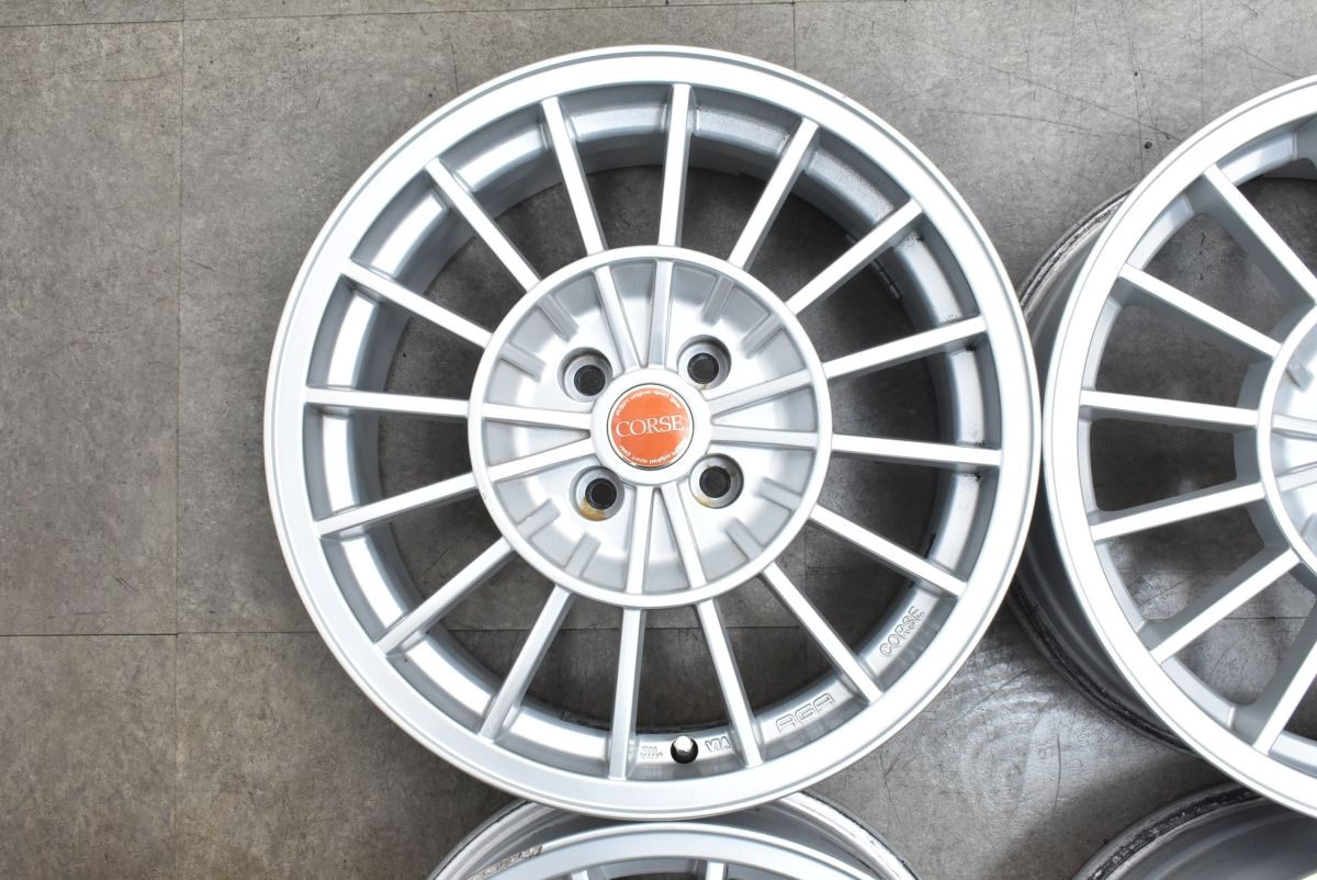 生殖能力 スタッドレス用等に AGA CORSE-2 16in 6.5J 33 PCD98 4本セット ホイールのみ 交換用 フィアット 500 アバルト 595 695 超人気、高品質で超激安。