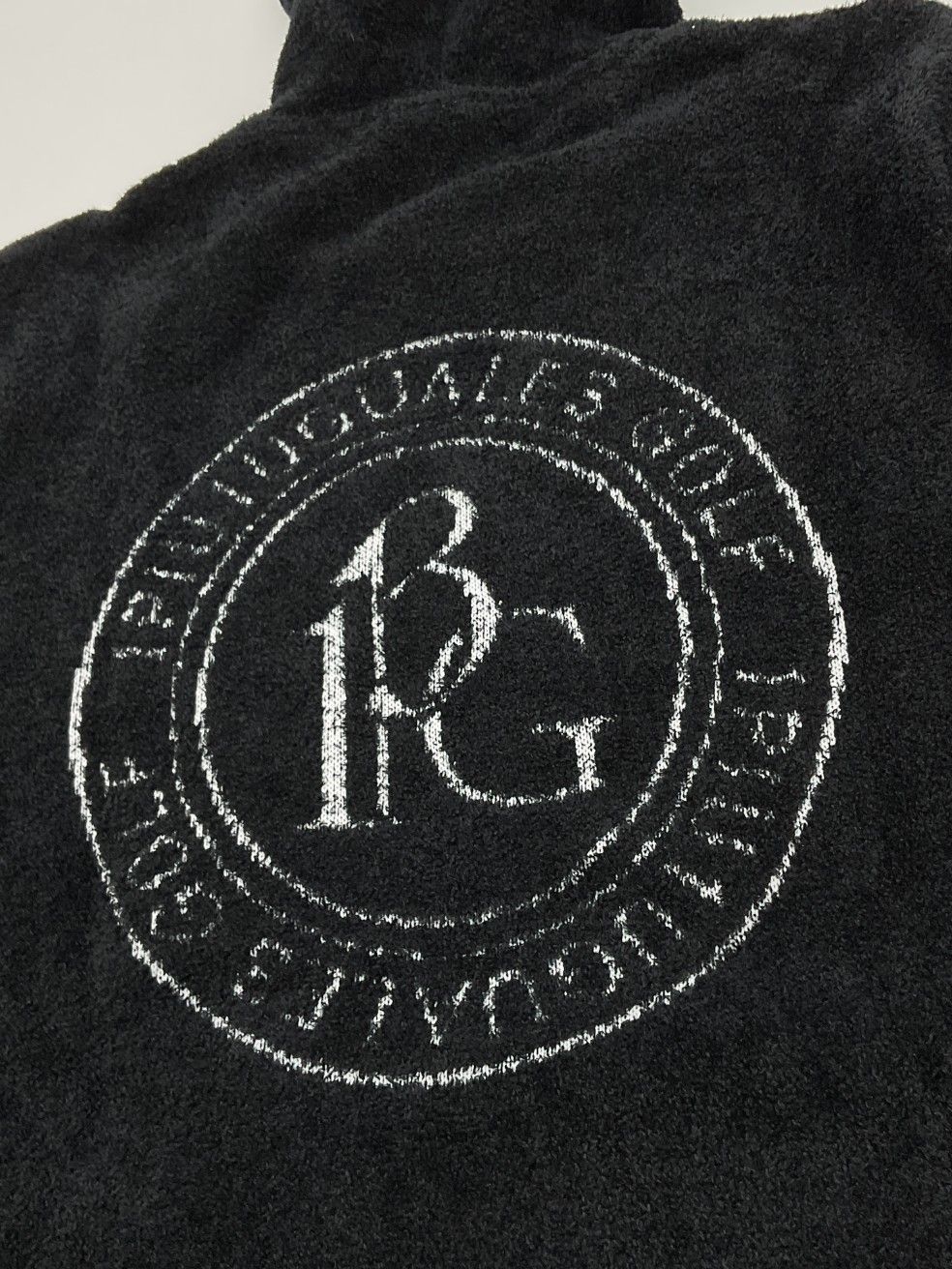 S【未使用】1PIU1UGUALE3 GOLF×戸賀敬城 シャギーパーカー BR 未使用 1PIU1UGUALE3 GOLF×戸賀敬城 3 ブラック BC LOGO SHAGGY