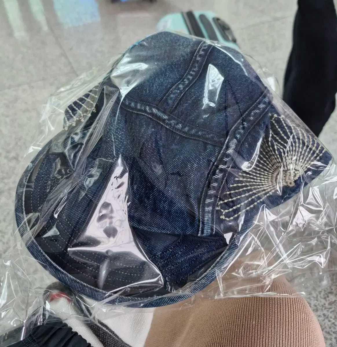 KAPITAL 10ozIDG×IDGデニム　キャンプCAP（風呂敷刺繍） Kapital 10oz IDGxIDG Denim Camp Cap (FUROSHIKI Embroidery