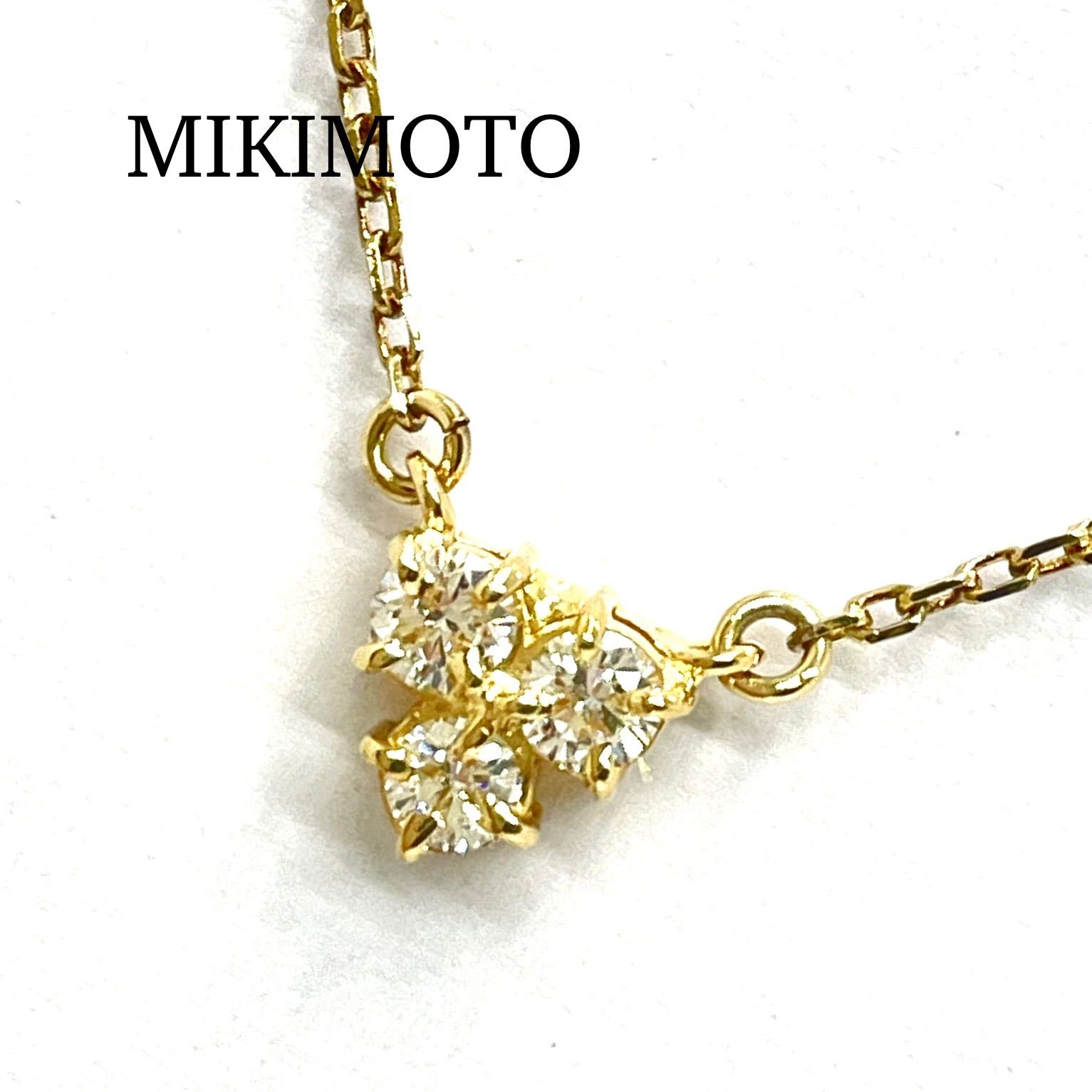 MIKIMOTO / ミキモト ダイヤネックレス K18YG 0.24ct - メルカリ