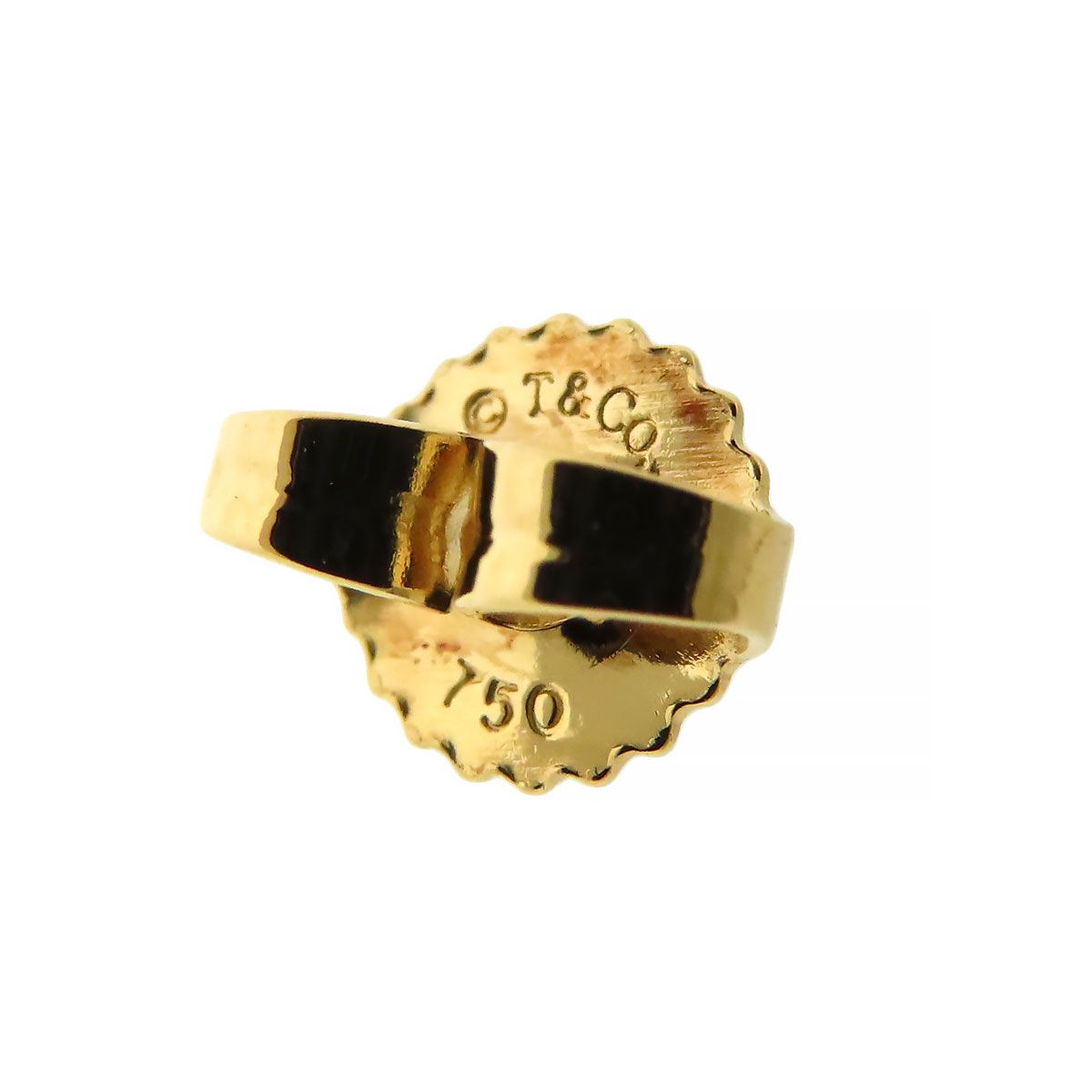 ティファニー クロスステッチ ピアス 片耳 TIFFANY ティファニー K18