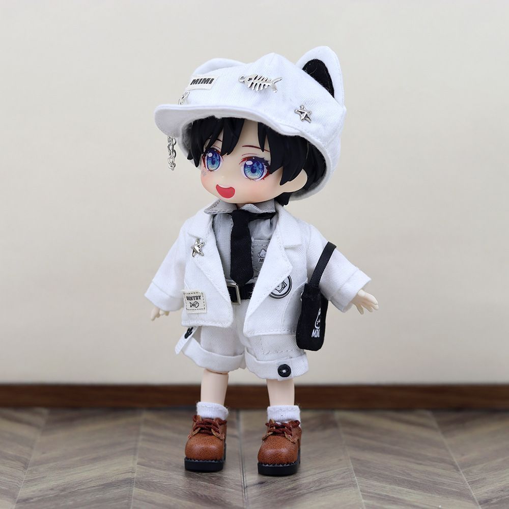 オビツ11 服 コーデ セット 黒白 男の子 女の子 シャツ