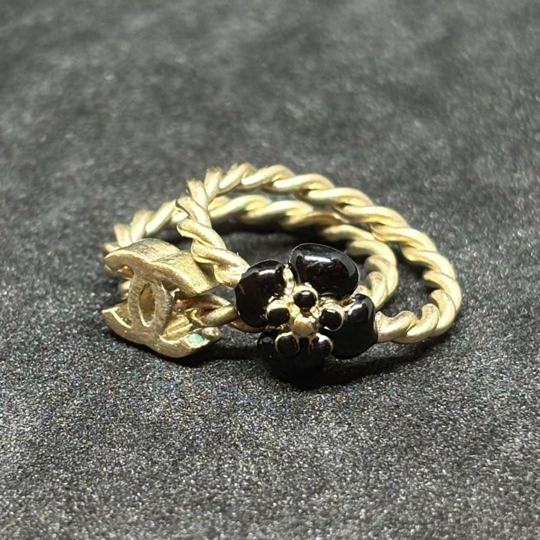 シャネル CHANEL リング・指輪 2連リング ココマーク カメリア リング
