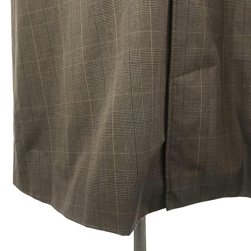 LENO リノ ステンカラーコート グレンチェック LENO STAND FALL COLLAR COAT グレンチェック ウール 定価82500