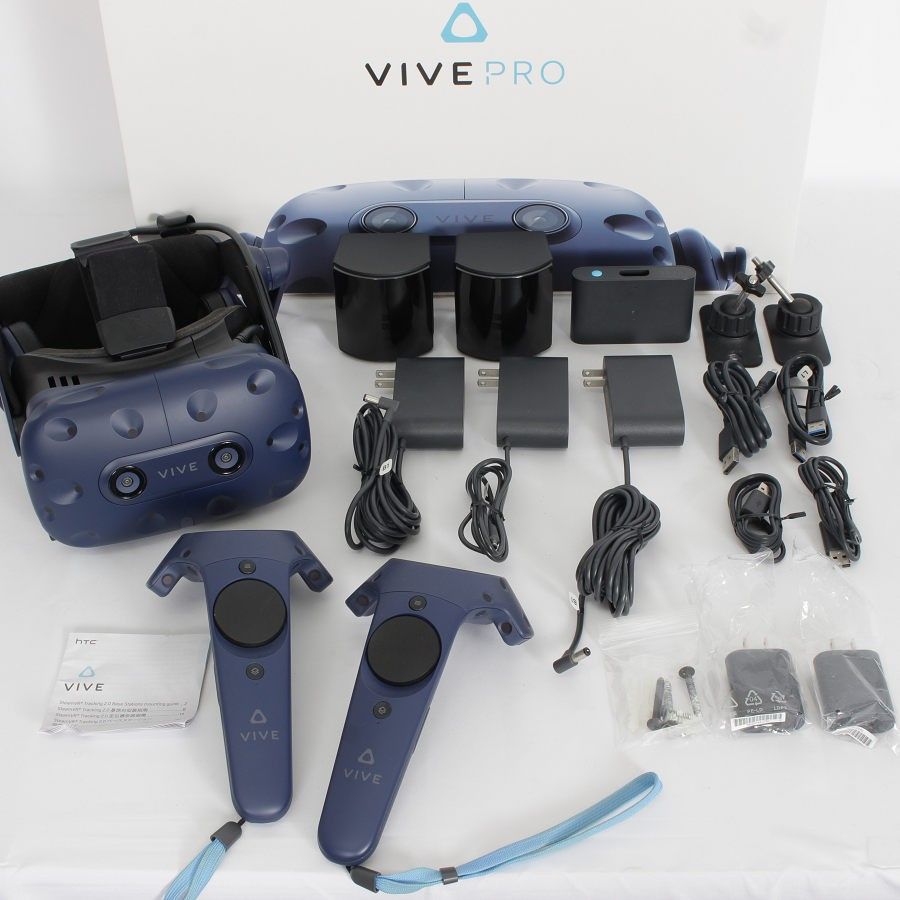 HTC VIVE PRO フルセット 99HANW009-00 VR ヘッドマウントディスプレイ バイブ 本体 - メルカリ