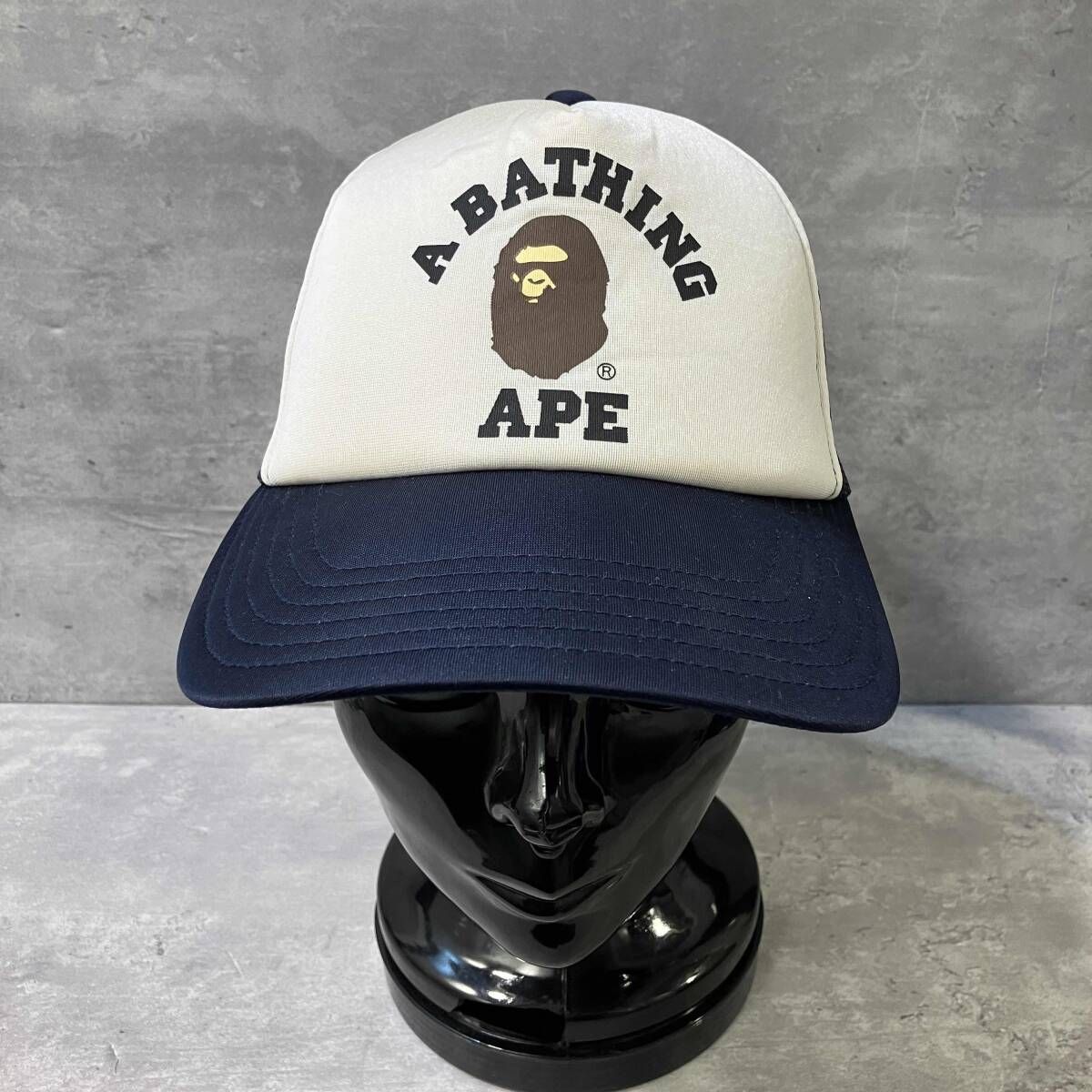 A BATHING APE COLLEGE MESH CAP カレッジメッシュキャップ アベイシングエイプ
