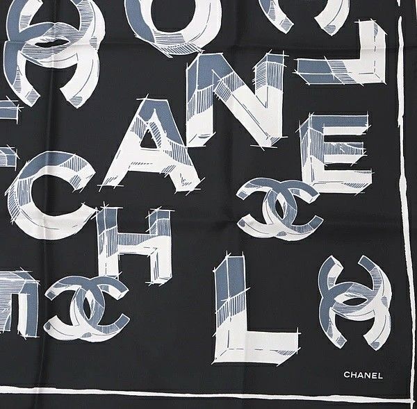 広尾店】シャネル CHANEL ココマーク ロゴ 大判スカーフ
