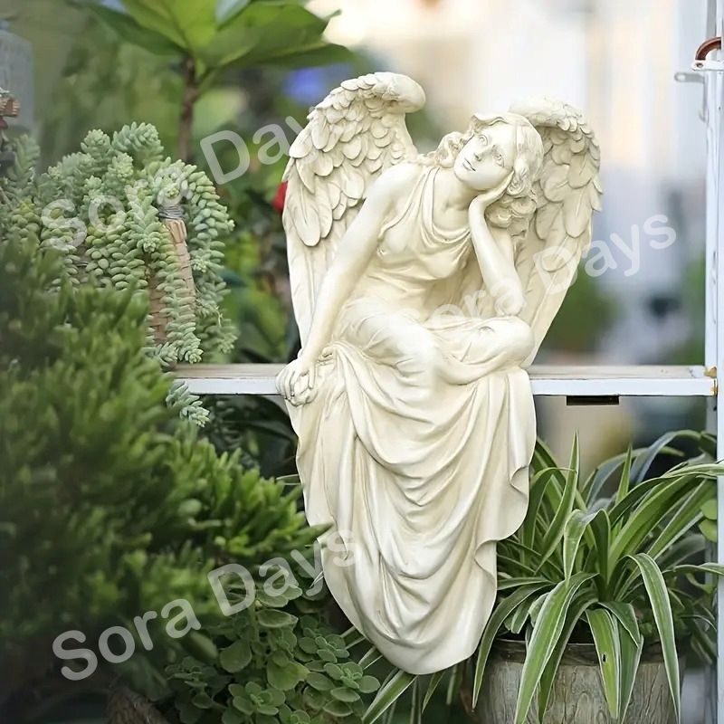 新品エンジェル ウェルカムオブジェ WELCOME 天使 ガーデニング