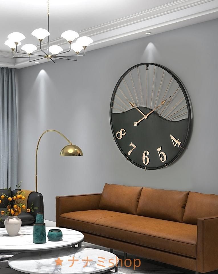 クリエイティブクラフトスタイルの鉄製壁掛け時計、壁掛けバー、文学的