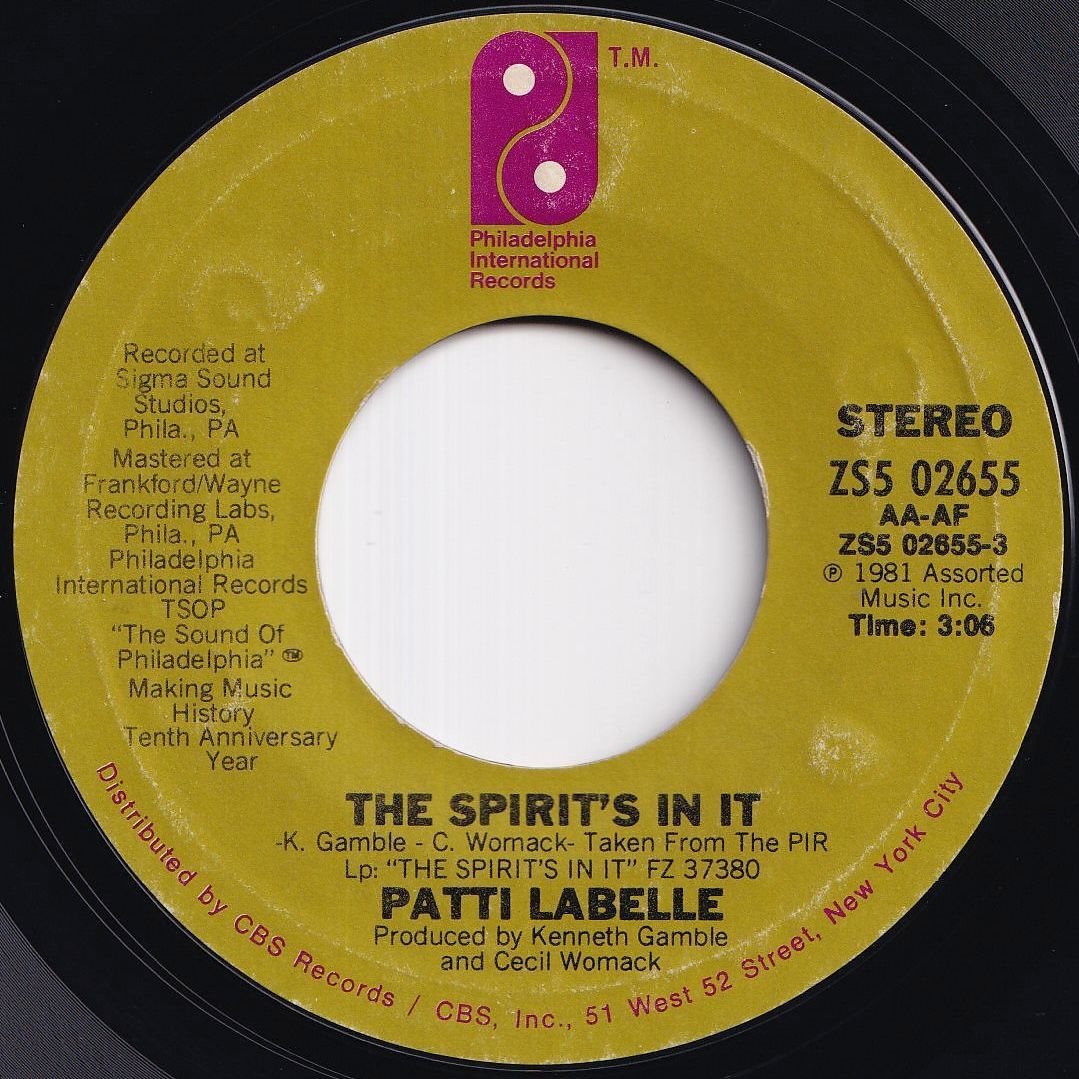 Patti LaBelle The Spirit's In It / Family Philadelphia
