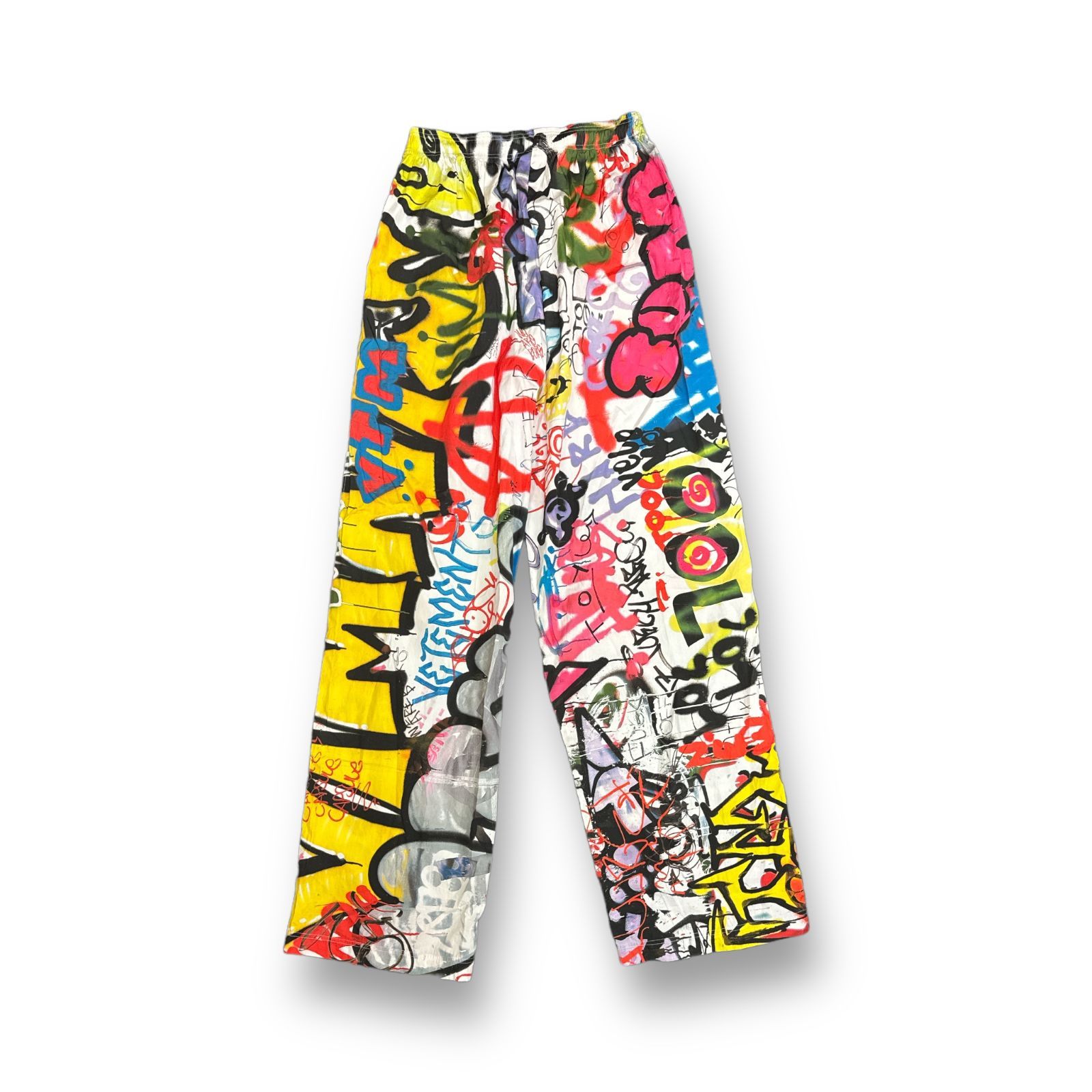 VETEMENTS グラフィティ パジャマパンツ L 定価112200円 VETEMENTS 22SS Graffiti Pyjama Pants