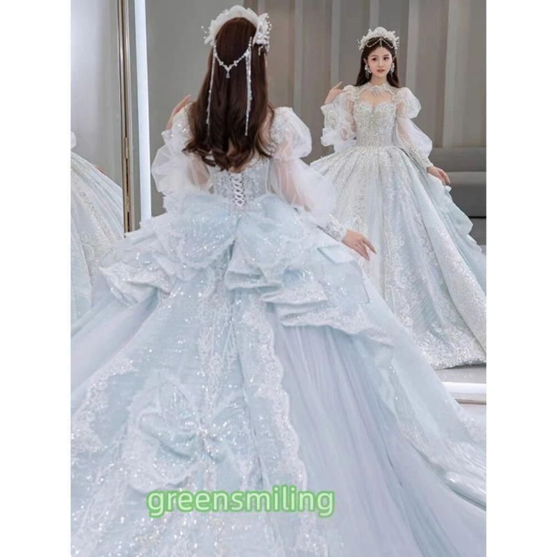 ウエディングドレス ワンピース 花嫁 大人 大きいサイズ 小さいサイズ キラキラ 結婚式 二次会 披露宴 ロング レディース イブニングドレスWP 104