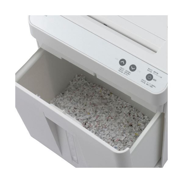 ナカバヤシ静音オートフィードシュレッダ A4 ミニクロスカット ホワイト NSE-AFC06W 1台