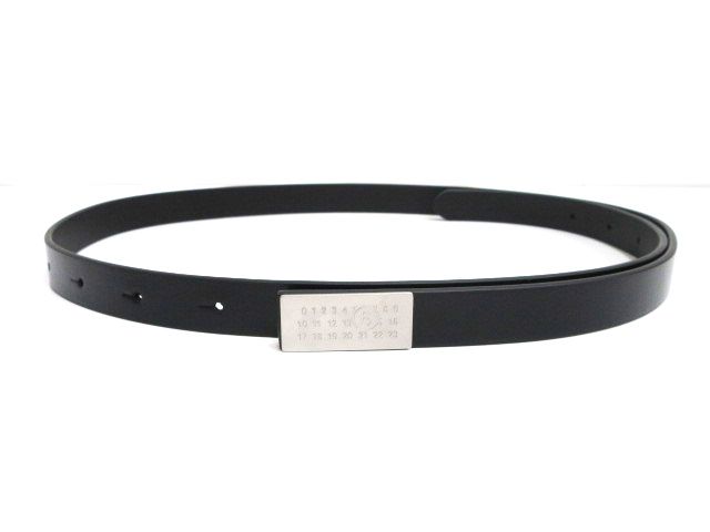 美品 MM6 Maison Margiela ダブルバックル ベルト　黒 226958-3.jpg