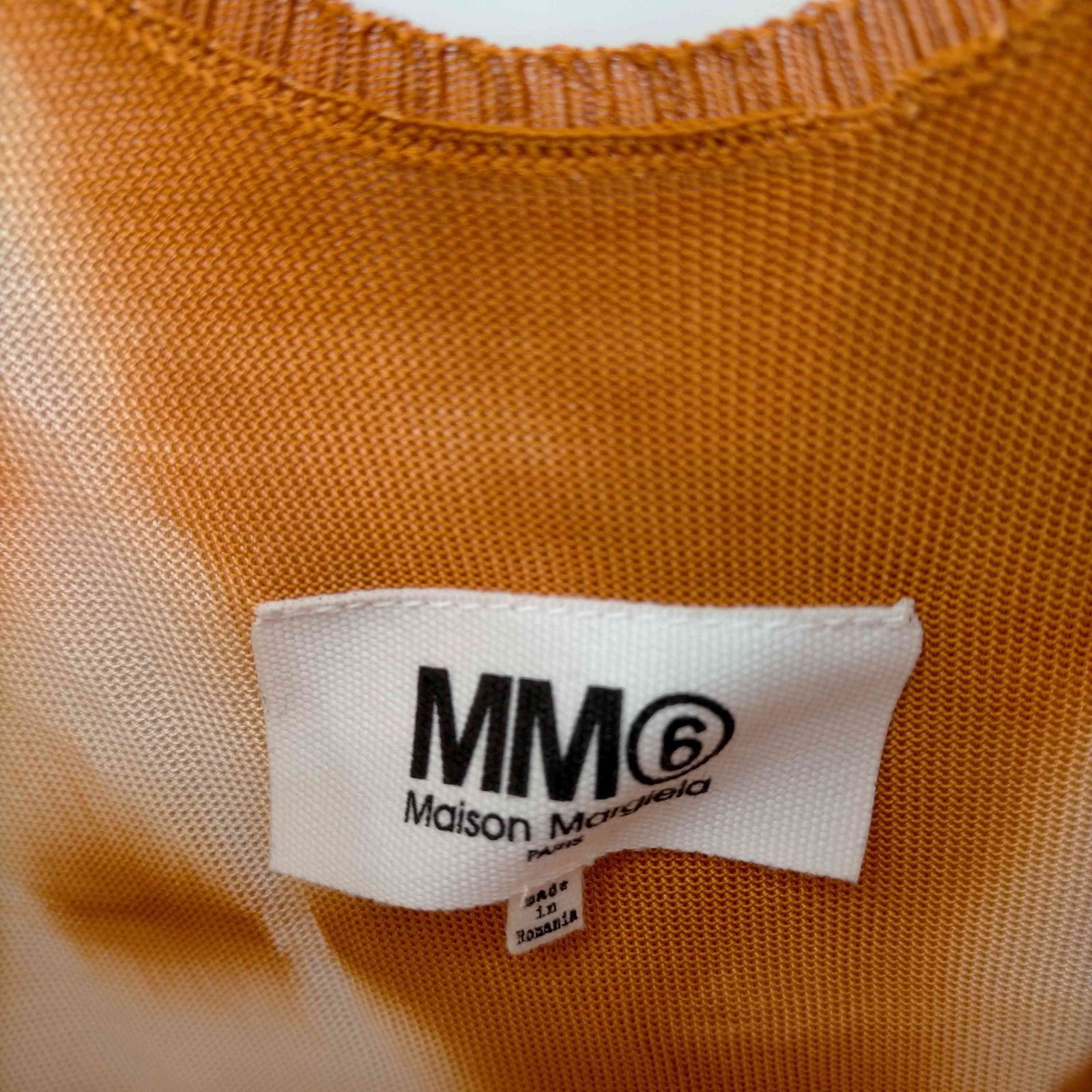 MM6 エムエムシックス ワンピース M オレンジ春夏ポケット - ひざ丈 ...