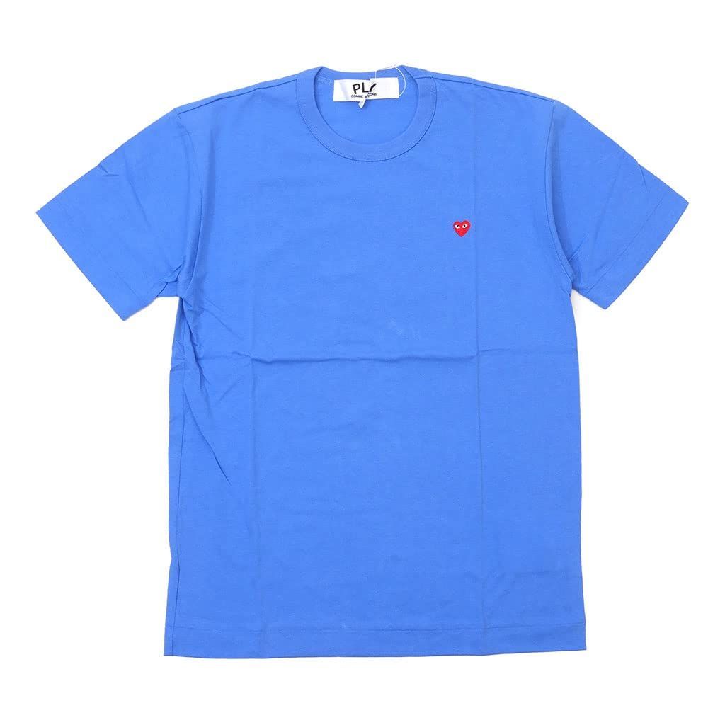 PLAY COMME des GARCONS プレイ コムデギャルソン MENS Small Red Heart S|S T-Shirt Tシャツ BLUE Lサイズ