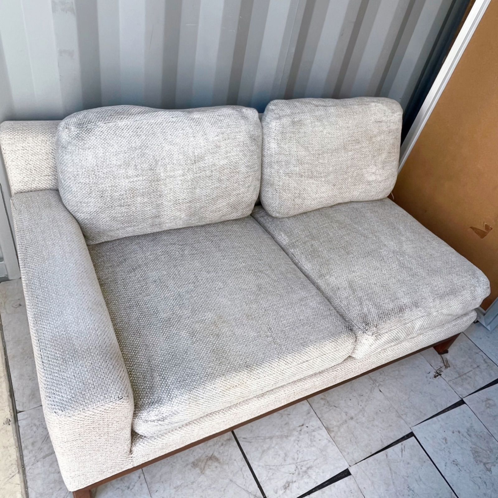 取付無料！カンディハウス クォード 右アーム北欧風ナチュラルファブリックソファ✨ 取付無料！カンディハウス クォード 右アーム北欧風ナチュラル