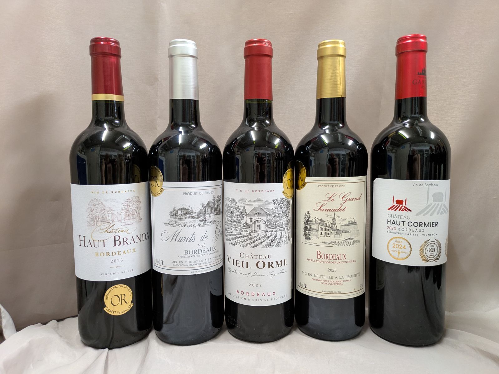 オーメドック,メドック含 ボルドー金賞などAO 赤 12本セット