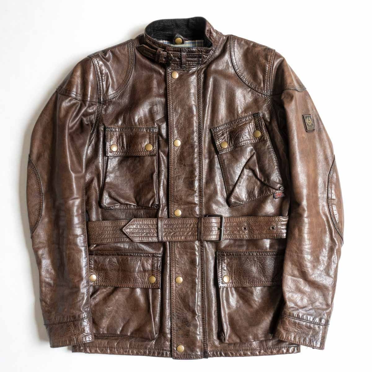 最高級】Belstaff【パンサー モーターサイクルジャケット】44 レザー