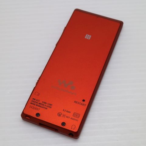 NW-A25 シナバーレッド オーディオプレイヤー SONY 本体 土日祝発送OK 03000