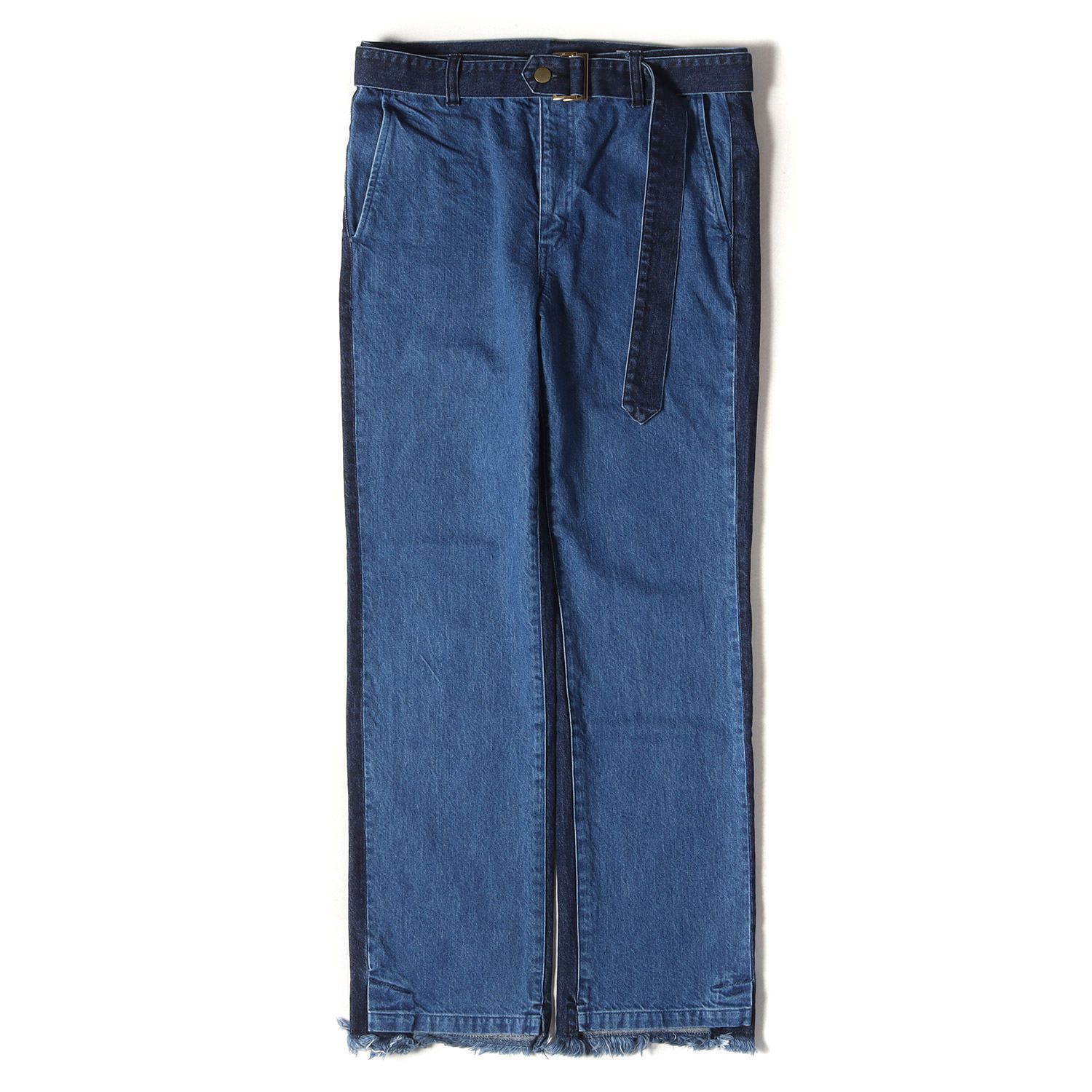 CULLNI クルニ パンツ サイズ:2 23SS バイカラー ベルテッド 