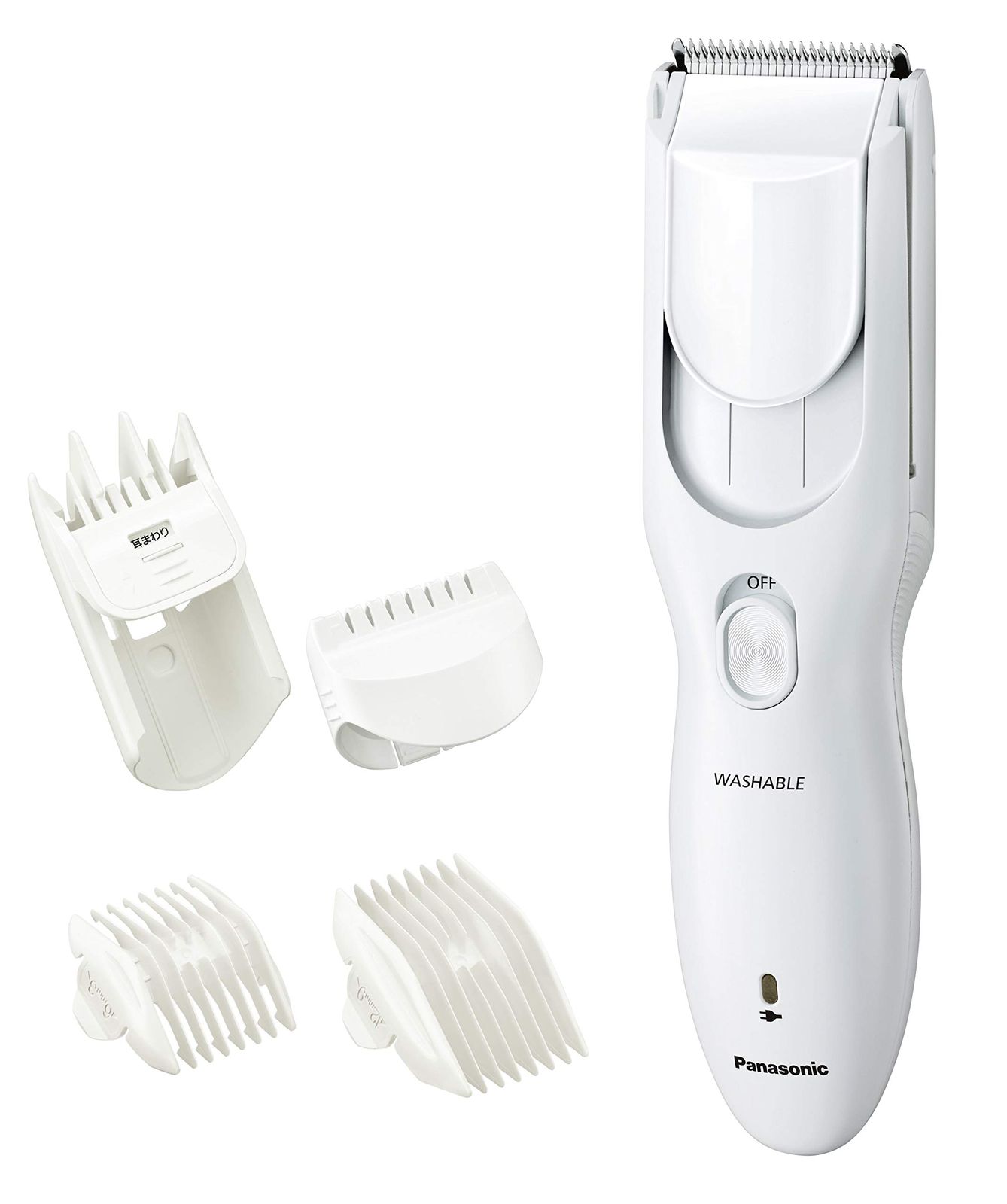 パナソニック バリカン ヘアカッター 充電 交流式 白 ER-GF41-W [アタッチメント4個付き(水洗い可)]