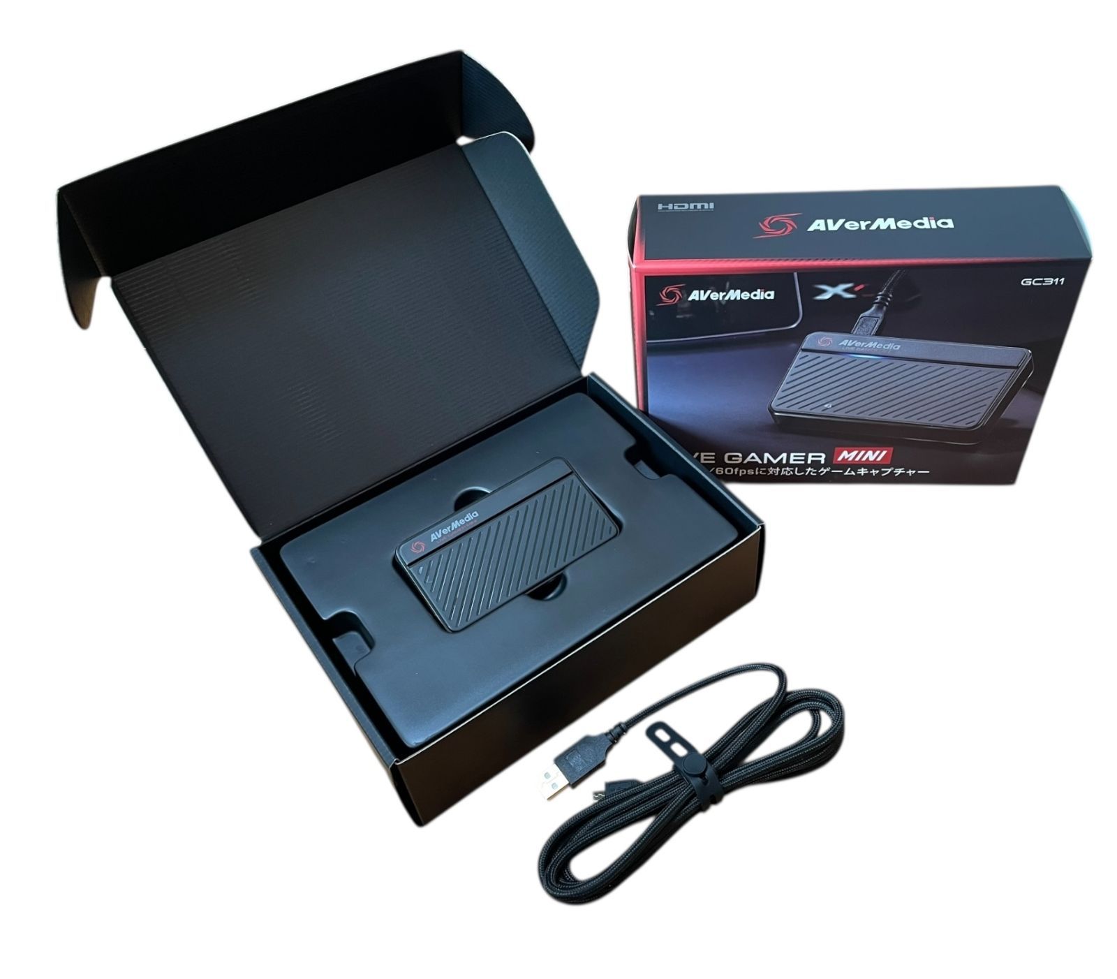 管理番号2993 AVerMedia Live Gamer MINI ゲームキャプチャーボックス HDMIパススルー 1920x1080 60fps 録画対応 DV514 GC311 usb マック UP786_INFO