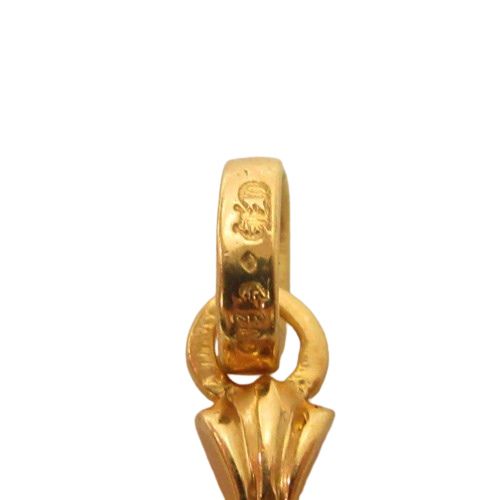 クロムハーツ CHROME HEARTS 22K CHクロス ベビーファット チャーム  