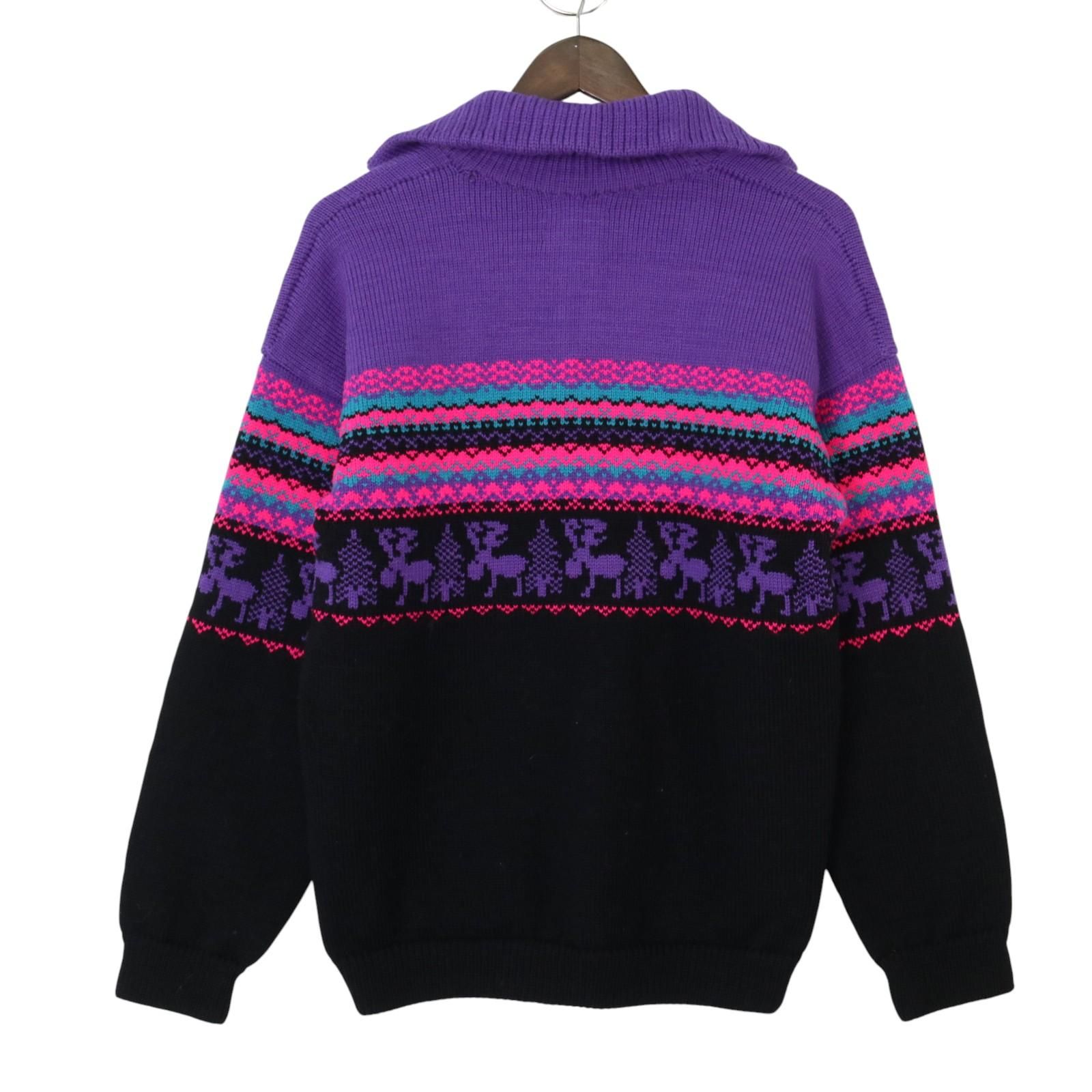80s〜90s 【日本未発売】WAPITI WOOLIES ハーフジップ