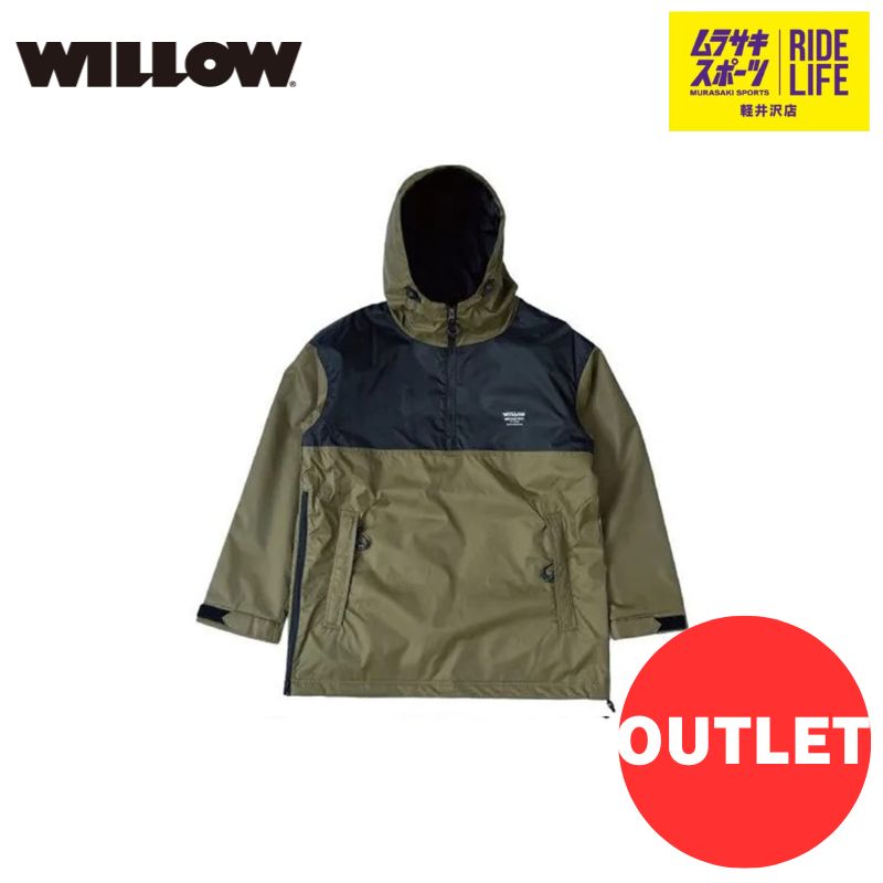 ムラスポ公式 WILLOW ウィロー VOLT JACKET WLJK-017 KHAKI 23-24 メンズ スノーウェア スノーボード アウトレット 40％OFF