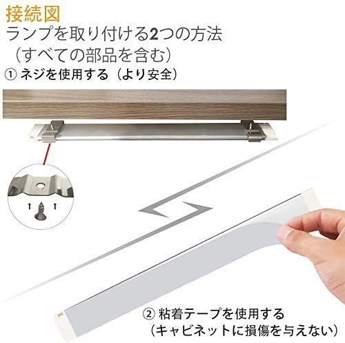 キャビネットライト バーライト キッチンライト 電球色 節電 ACアダプター付き コンパクト LED オシャレ 明るさ調節でき 室内照明 キッチン照明 キャビネット カウンタートップ 本棚照明 机灯 ディスプレイキャビネットライト 作業台ランプ 流 NEXPOTALLINN_EU