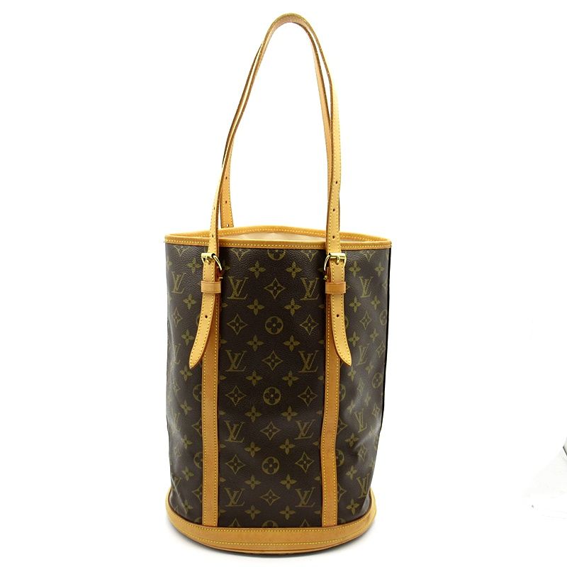 ねも美品　ルイヴィトン　トートバッグ　ポーチ付き　M42236 モノグラム バケット（LOUIS VUITTON） ルイヴィトン バケットGM トート