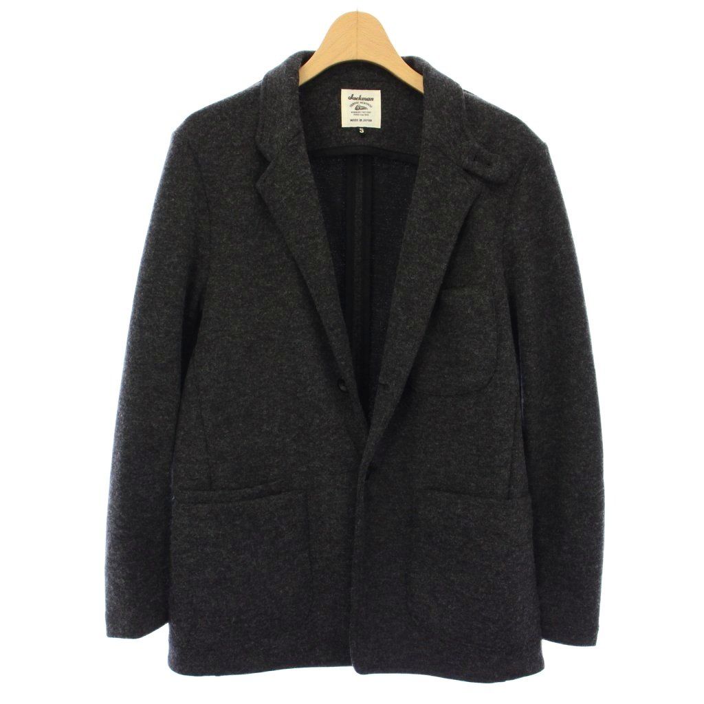 ジャックマン Jackman Jersey Jacket テーラードジャケット S 黒