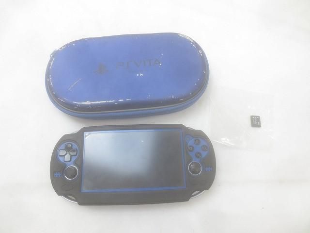 品 ゲーム PS Vita 本体 PCH-1000 サファイアブルー 動作品 8GB メモリースティック付き
