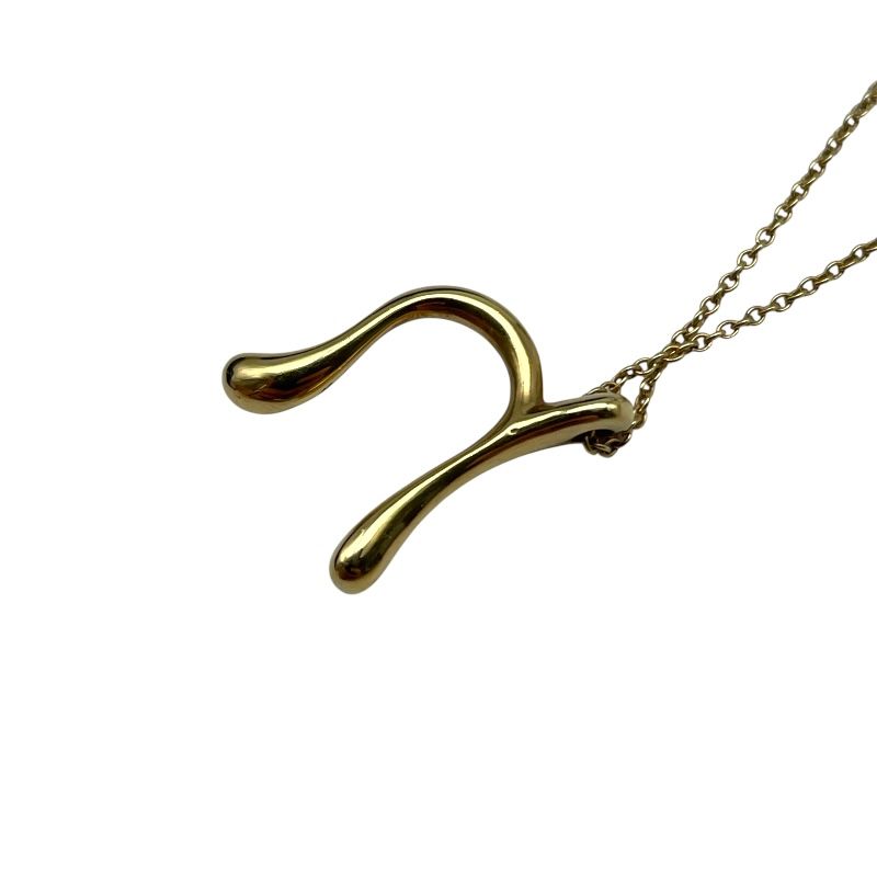 おまとめ2点ティファニーレター　M ネックレス　750 留め具破損とレターT TIFFANY&Co. ティファニー レターネックレス イニシャル M