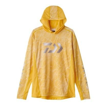 ダイワ DE-3725 フーディーゲームシャツ タイドイエロー M