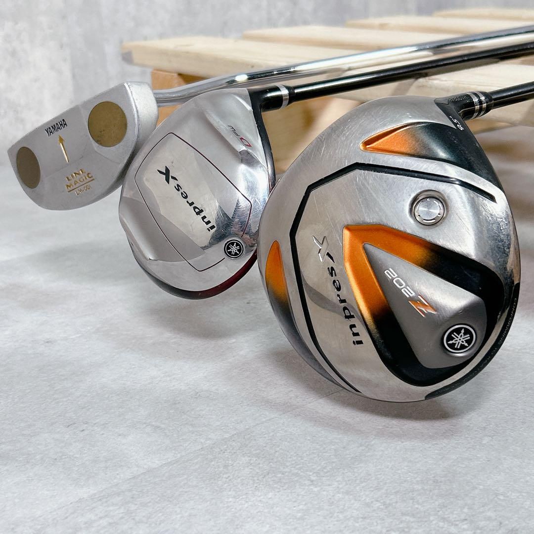 YAMAHA ゴルフクラブ 8本セット Yamaha インプレス ドライブスター