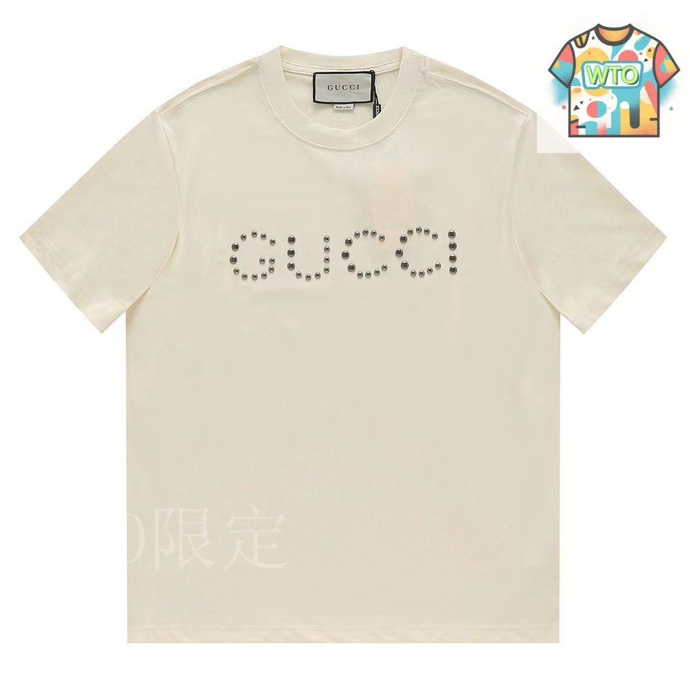 今日特価】GUCCI リベットロゴ クルーネック T シャツ - メルカリ