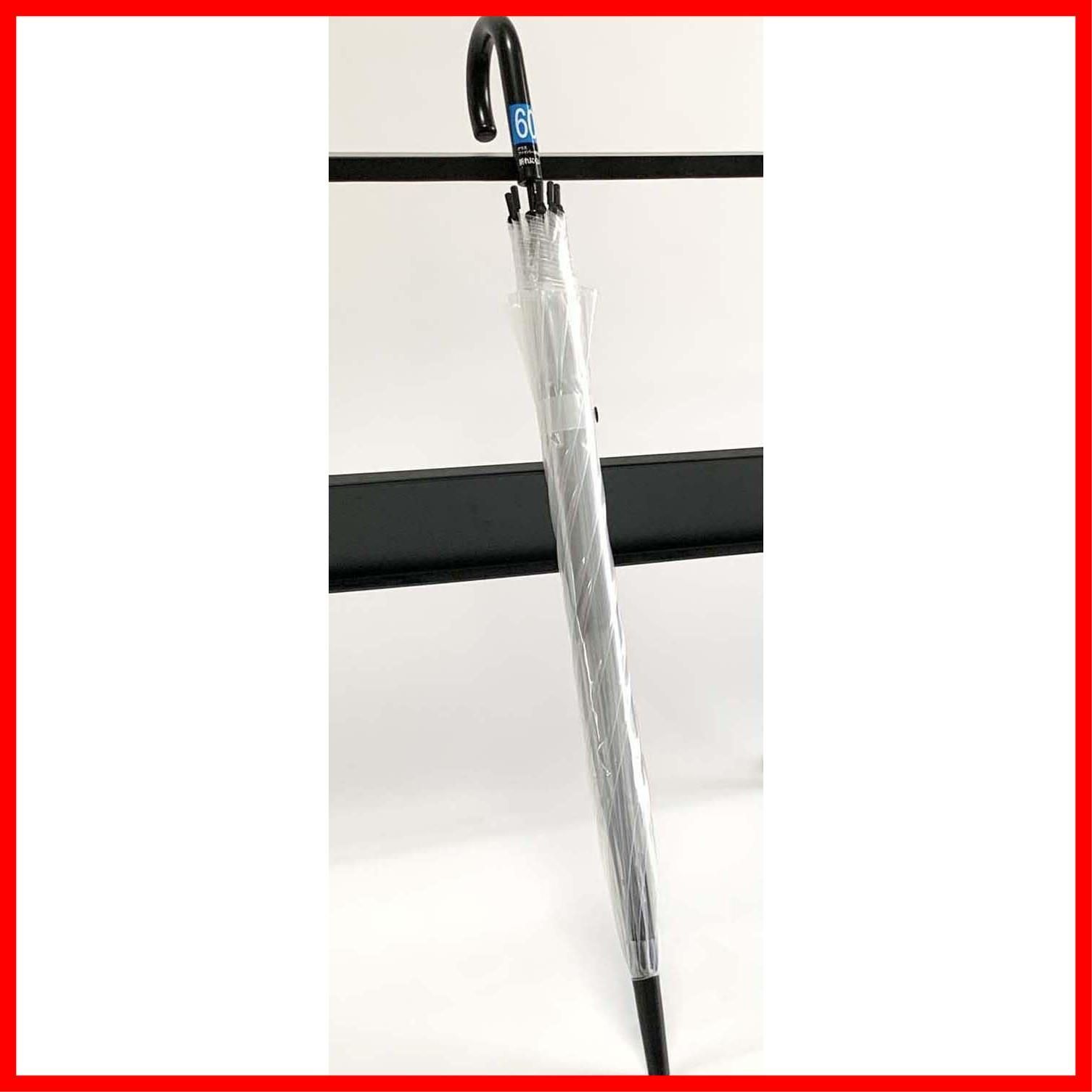 商品 30284 黒 透明 FRP 使用時直径約101 cm 60 丈夫 風に強い ジャンプ ワンタッチ 傘 ビニール Corporation コーポレーション JOMO ジョモ