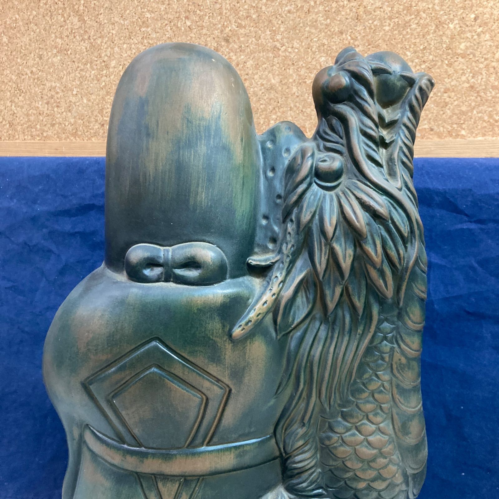 【金属製工芸/骨董品】鹿老人置物　七福神　置物　インテリア　オブジェ　金属製 金属製工芸/骨董品】鹿老人置物 七福神 置物 インテリア