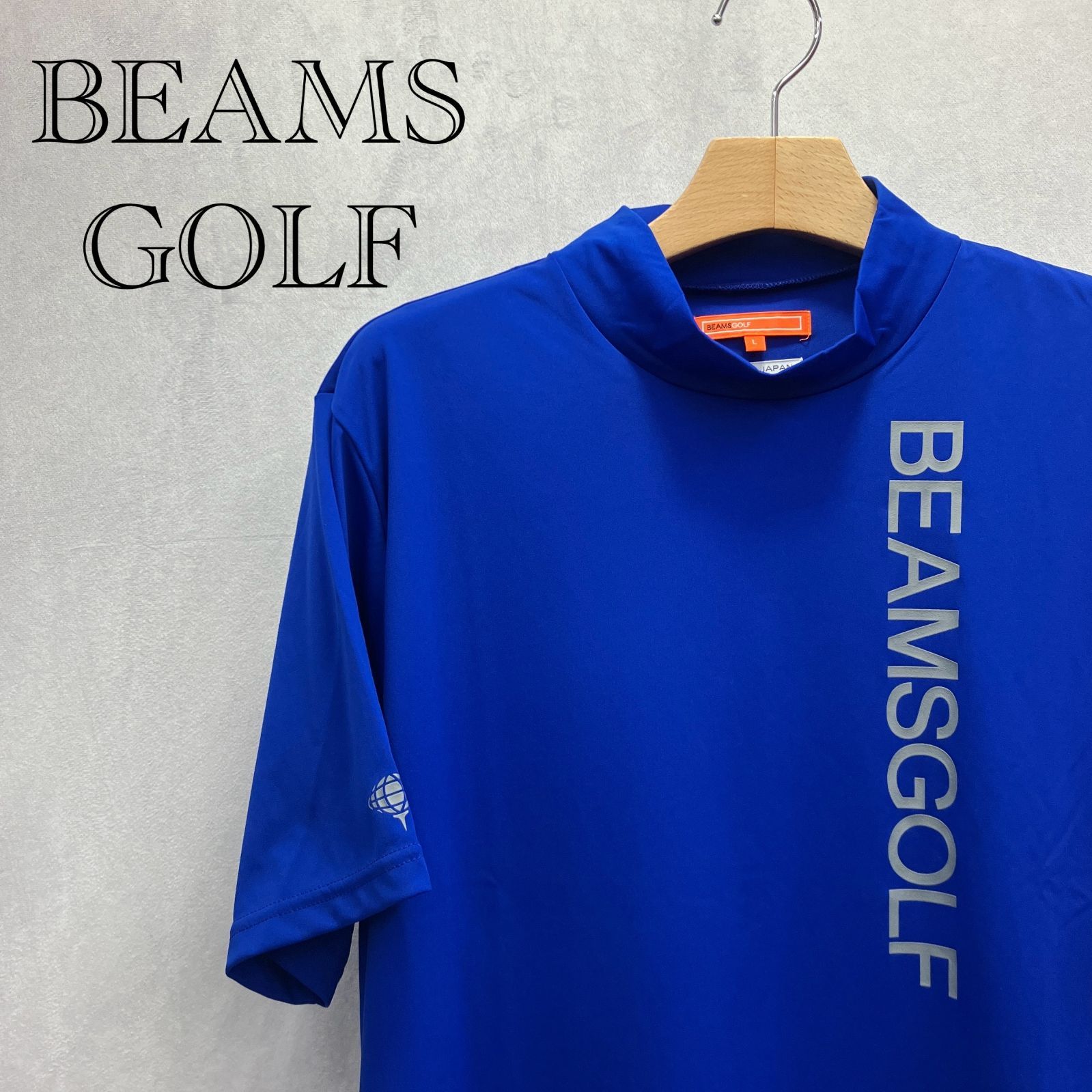 BEAMS GOLF ビームス ゴルフ ORANGE LABEL スポーツロゴ モックネック 