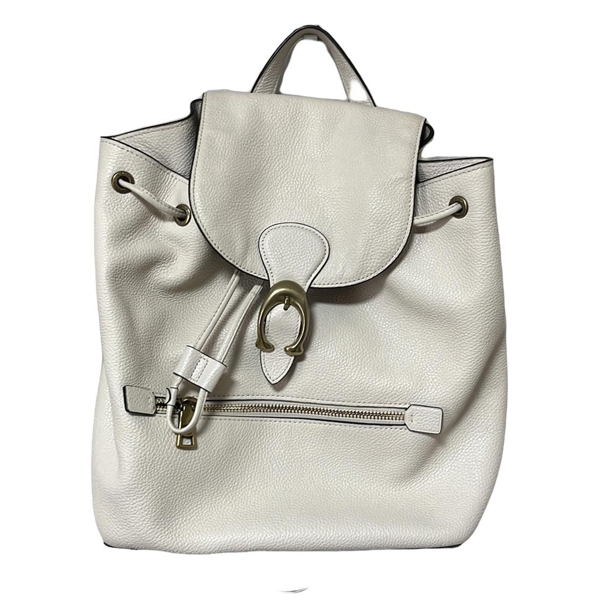 COACH コーチ リュックサック イーヴィーバックパック X 68380 ベージュ レザー