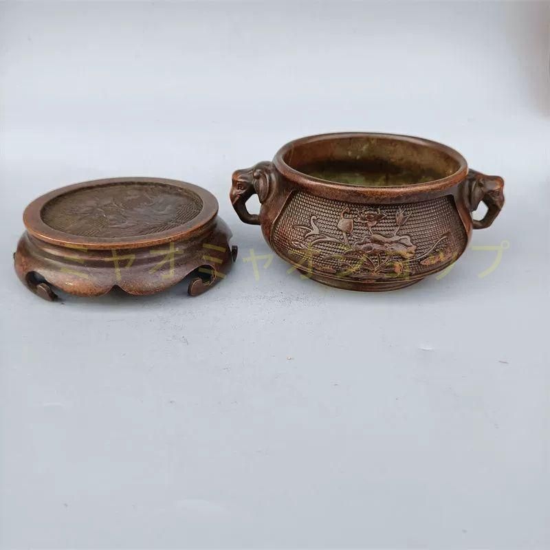 銅細工 六角亭式薫香炉 置物 茶卓 香炉 香道具 装飾品 工芸