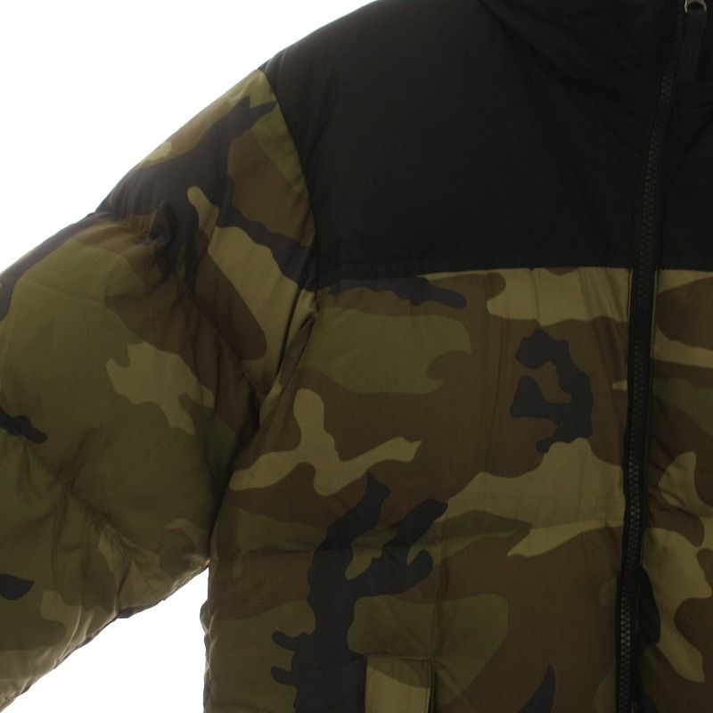 【美品】ノースフェイスカモフラージュヌプシND91842 ザノースフェイス THE NORTH FACE ヌプシ ダウンジャケット ウッド