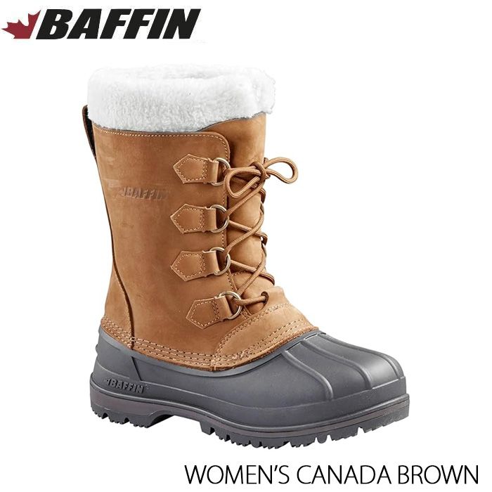 バフィン スノーブーツ BAFFIN WOMEN S CANADA BROWN カナダ 防寒ブーツ ウィンターブーツ レディース 日本