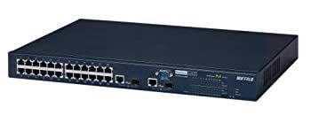 【】【非常に良い】BUFFALO レイヤー2 Giga対応 インテリジェント PoE スイッチ 24ポートモデル BS-POE-2124GMR