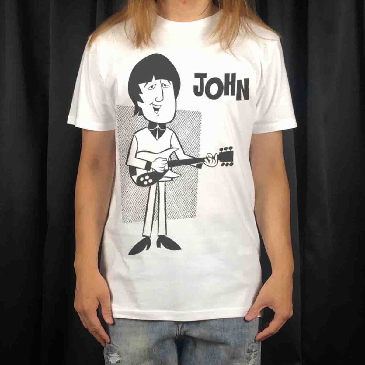 オリジナル Tシャツ ビッグ プリント ビートルズ BEATLES ジョンレノン 